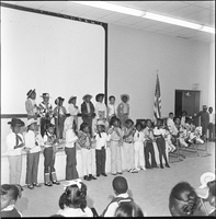 Set of photographs including Beula Jones, Necia & Brother at Sarann's, and Jo Mackey Talent Show: image 001