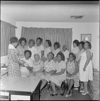 Set of photographs including Second Baptist Prayer Band, Elder H. Dorsey, Tony Cox receives award from Mabel Hoggard, marble tournament at Doolittle, and Kappa's golf tournament: image 001