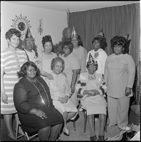 Set of photographs including Reverend Alexander's birthday party, 4-H Club at Kit Carson, C.E.P. meeting at UNLV, and Miss Phyllis Jackson: image 001