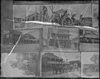 Searchlight, Nevada (left to right): Duply mine; 1st stage from Nipton; P.E. Drugstore; Hotel Kennedy; Post Office; Sante Fe Train; stage to Niption: black-and-white photographs