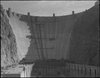 Boulder Dam from temporary suspension bridge: black-and-white photographs