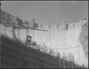 Looking from powerhouse platform on Arizona side, Boulder Dam: black-and-white photographs