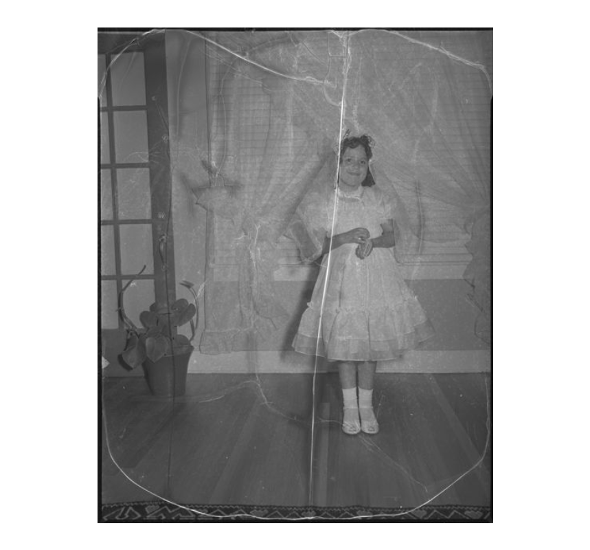 First Confirmation - Mrs. M . Bustos, 1957 May 20: black-and-white photographs