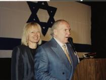 Dr. Miriam and Sheldon Adelson at Israel @ 50 event, 1998