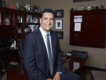 David Dahan, chief executive officer of Orgill Singer Insurance at his office at 9360 W. Sahara Avenue.