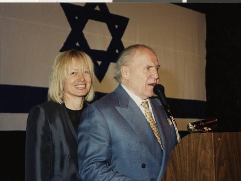 Dr. Miriam and Sheldon Adelson at Israel @ 50 event, 1998