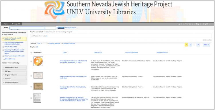 JHP UNLV Libraries JHP UNLV Libraries