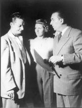 Portrait of Donn Arden, Margaret Kelly, and designer