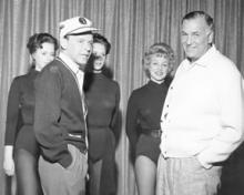 Frank Sinatra, Jack Entratter and Copa Girls during rehearsal 