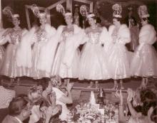 Copa Girls in Ziegfeld Follies show at Sands Hotel