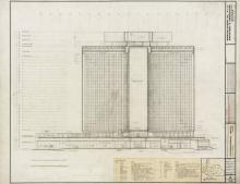 Architectural drawing, International Hotel, 1968 Architectural drawing, International Hotel, 1968