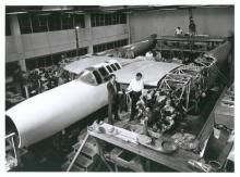 During construction of the D-2, the proto-type of the XF-11.