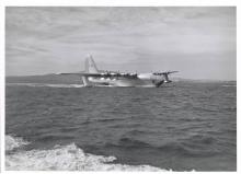 Taking off (or landing).