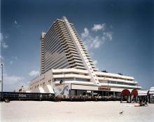 Showboat from beach, Atlantic City, 1987