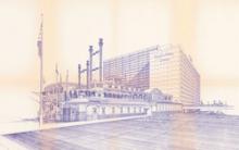 Architectural drawing, Holiday Inn, circa 1971 Architectural drawing, Holiday Inn, circa 1971