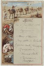 Unknown restaurant, menu, July 7, 1886