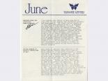 Trustee letter for Nathan Adelson Hospice, June 1986