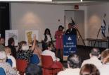 Doug Unger at the podium for a Jewish Federation meeting, 2000s