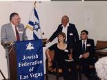 Oscar Goodman at a Jewish Federation event, 1999