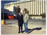 Morry and Stuart Mason in front of the Marina Hotel/Casino, Las Vegas, Nevada, circa 1990s