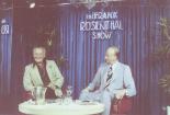 Photograph of Donn Arden appearing on "The Frank Rosenthal Show," circa 1977