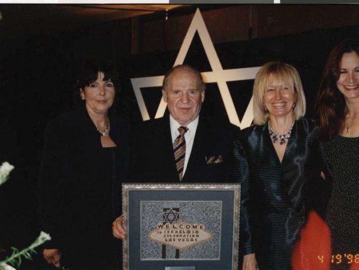 Dr. Miriam and Sheldon Adelson at a Jewish Federation event, April 19, 1998