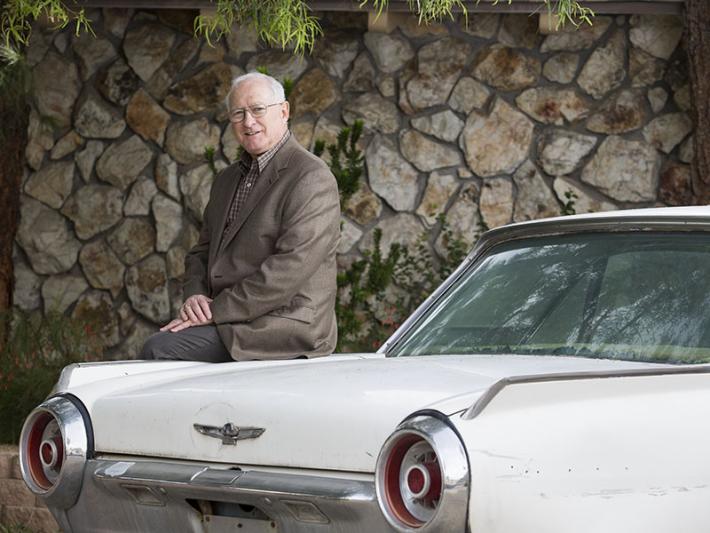 John Wanderer outside his home in Las Vegas, NV. 