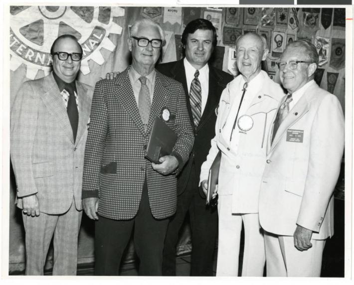 Irwin Kishner (far left) February 1977 Rotary Club meeting Irwin Kishner (far left) February 1977 Rotary Club meeting