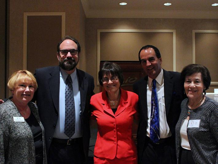 Barbara Raben (JFSA), Rabbi Akselrad, Esther Finder, Kevin Janison and Raymonde (Ray) Fiol (photo by Jordan Kyle Hoffman)