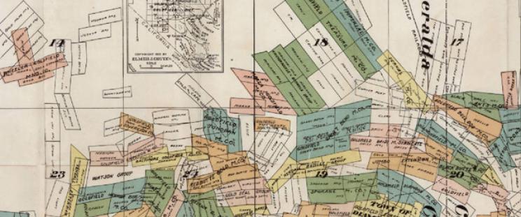 1950s Map of Las Vegas, Nevada State Museum