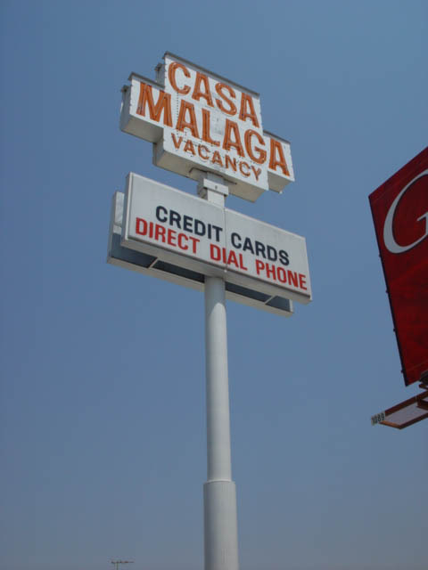 Photographs of Casa Malaga signs, Las Vegas (Nev.), 2002