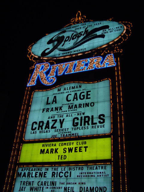 Photographs of Riviera signs, Las Vegas (Nev.), 2002