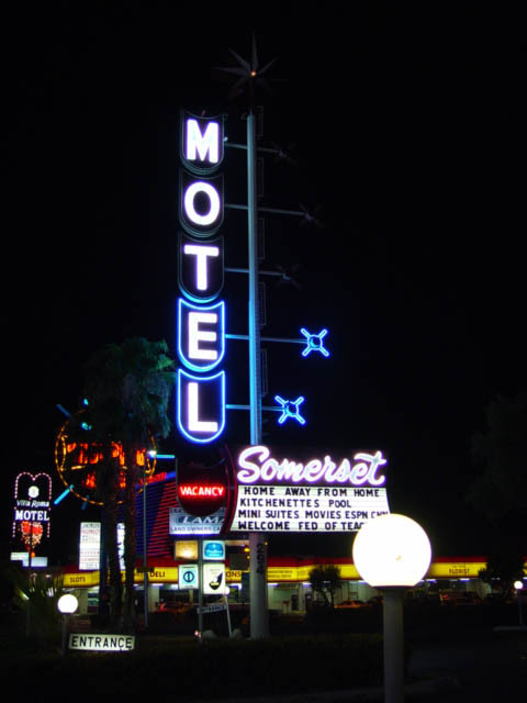 Photographs of Somerset Motel signs, Las Vegas (Nev.), 2002
