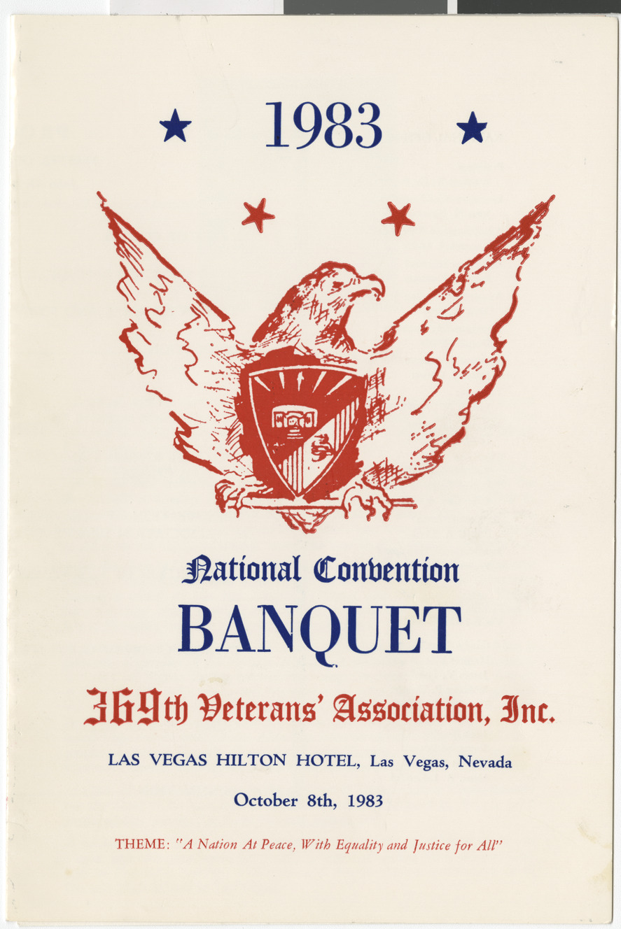 Program from the National Convention Banquest of the 369th Veterans' Association, Inc., 1983