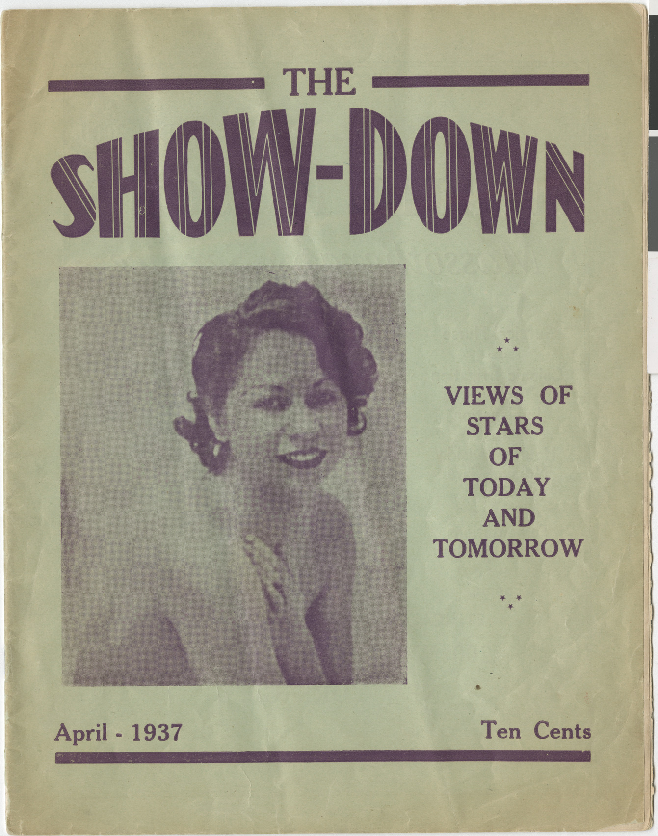 The Show-Down: Views of Stars of Today and Tomorrow, publication, April 1937