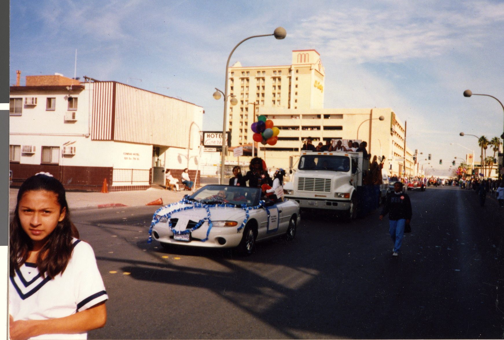 Marzette Lewis in parade, Image 01