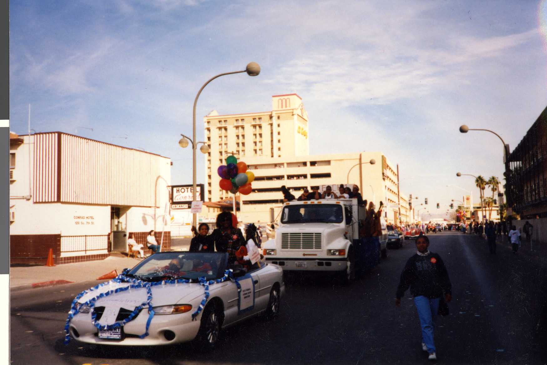 Marzette Lewis in parade, Image 02