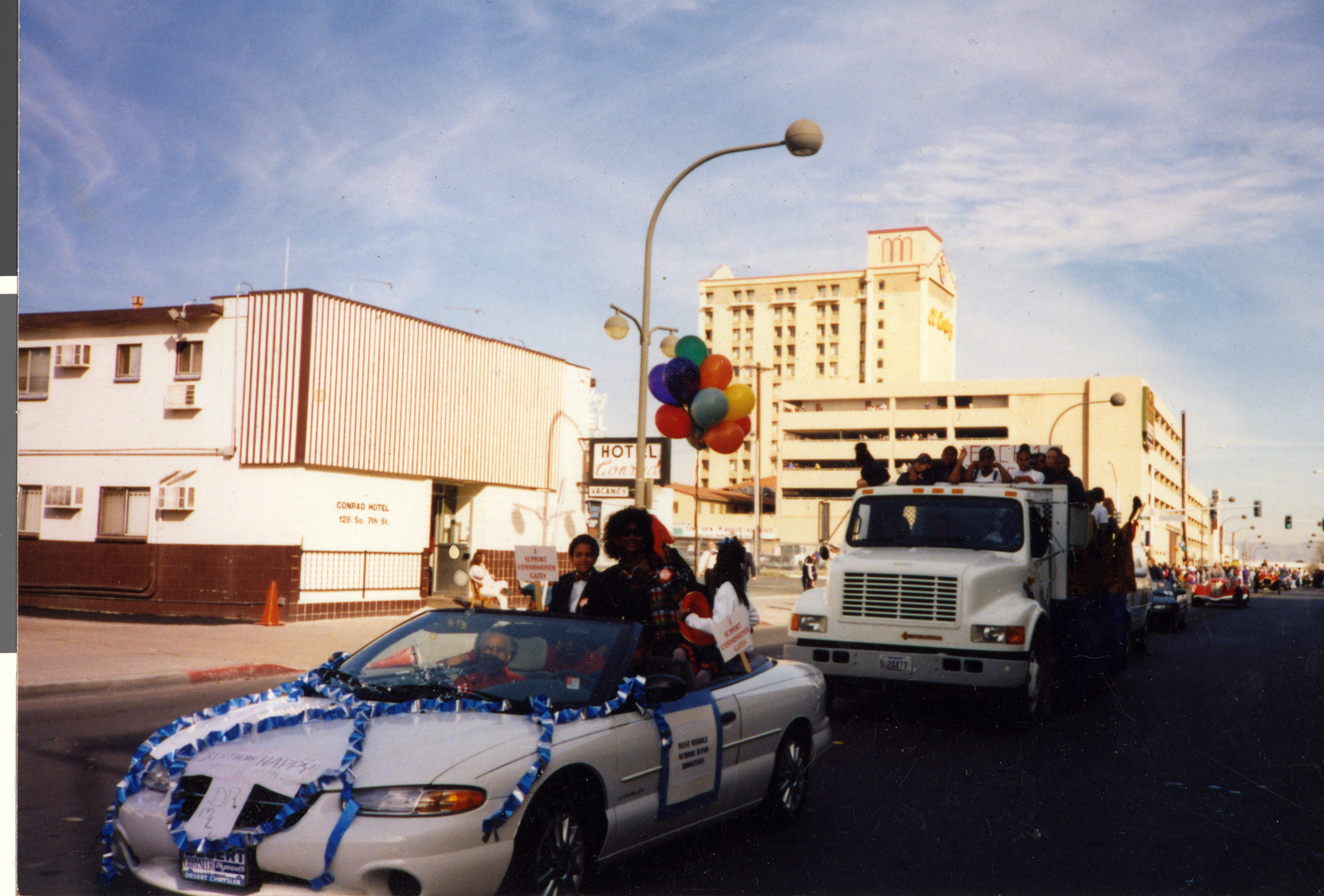 Marzette Lewis in parade, Image 03