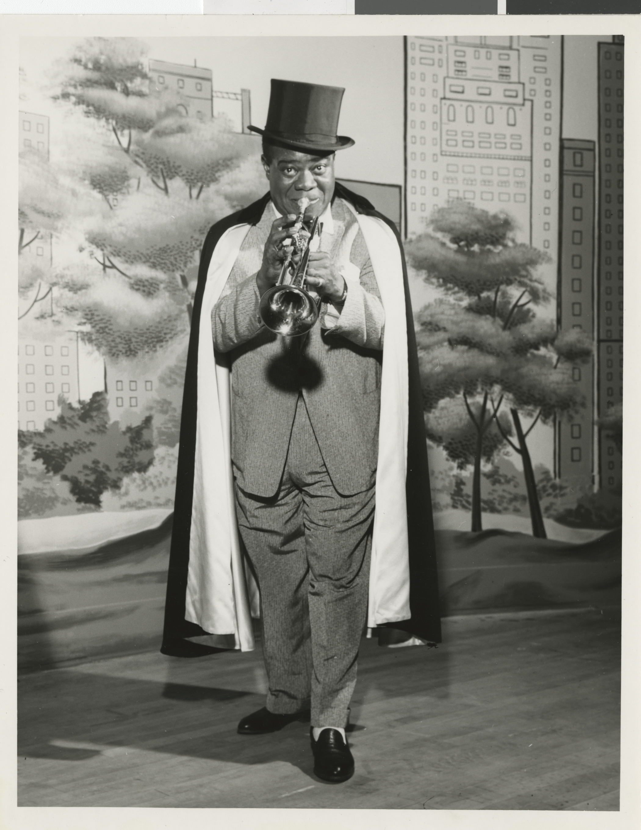 Publicity and performance photographs of Louis Armstrong, 1953-1968