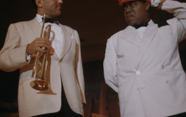 Publicity and performance photographs of Louis Armstrong, 1953-1968