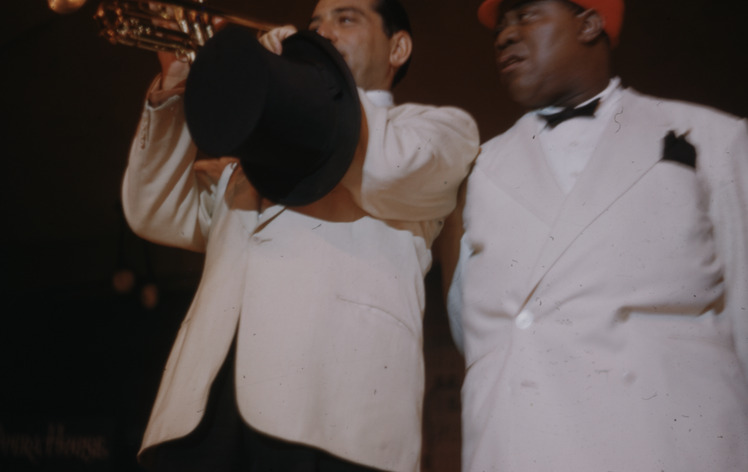 Publicity and performance photographs of Louis Armstrong, 1953-1968