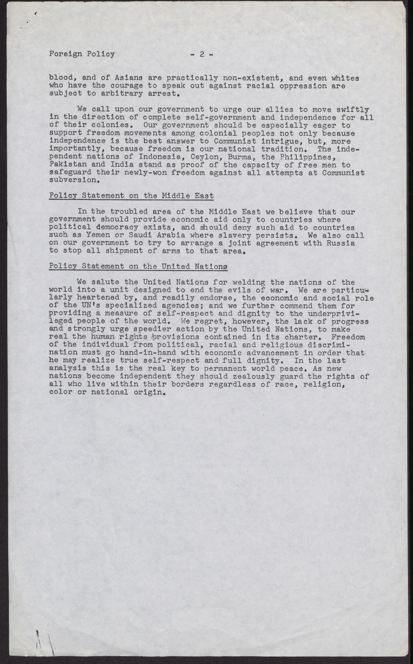 NAACP resolutions and statements of policy (3 pages), June 21-26, 1960, page 3