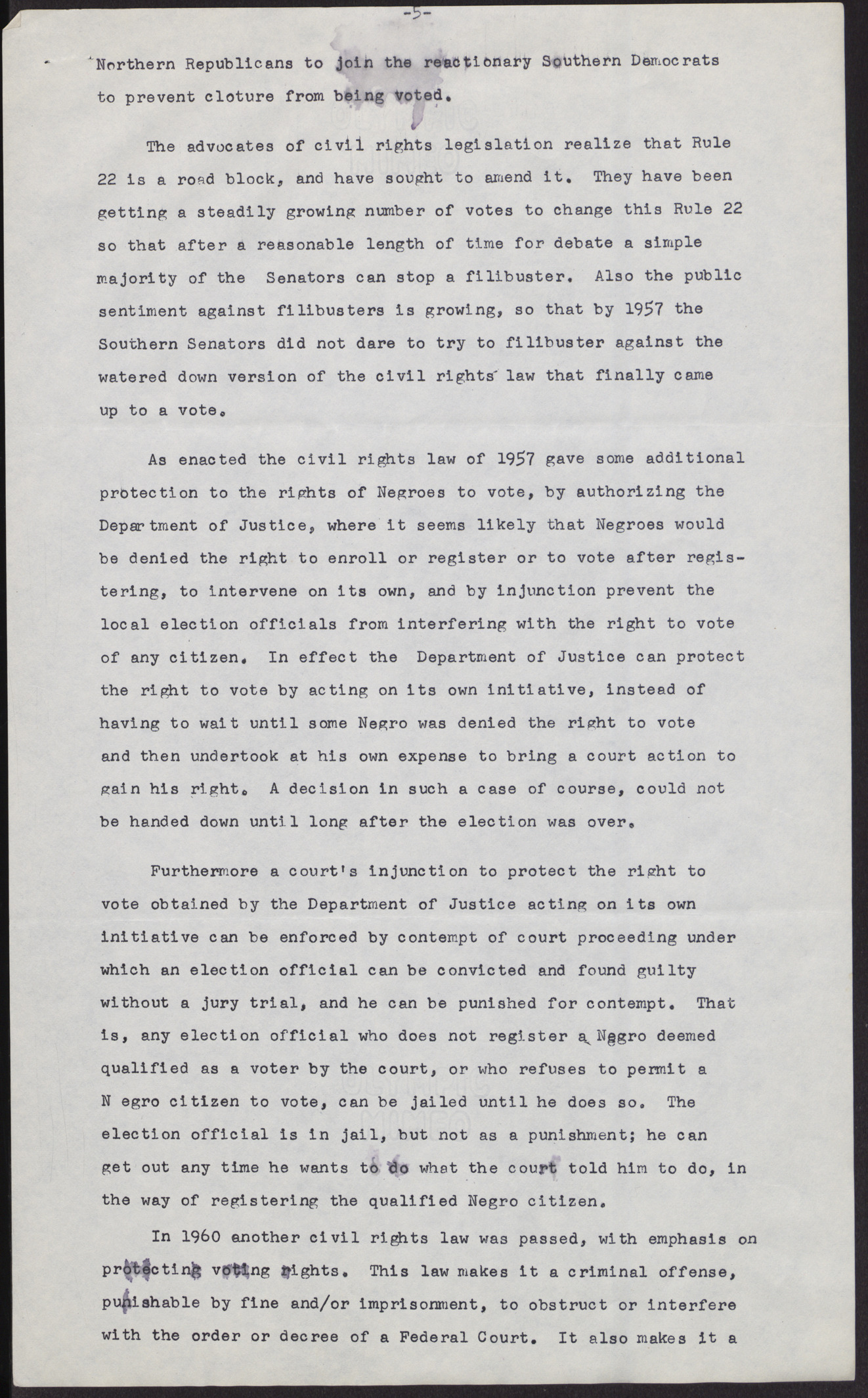 Speakers' notes: The NAACP and the Fight for Desegregation, page 5