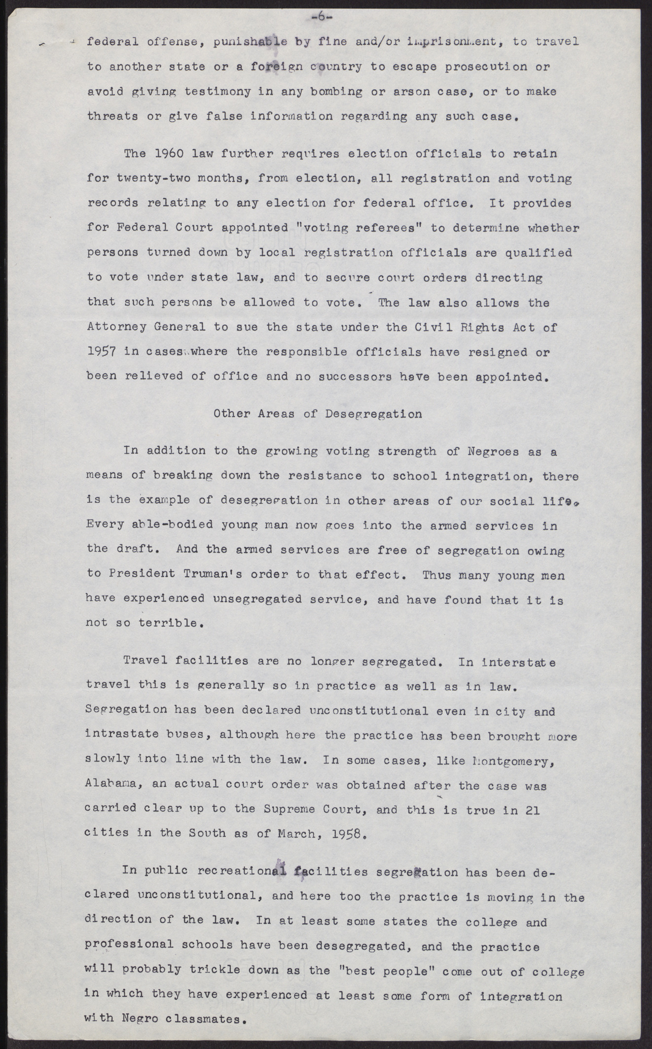 Speakers' notes: The NAACP and the Fight for Desegregation, page 6