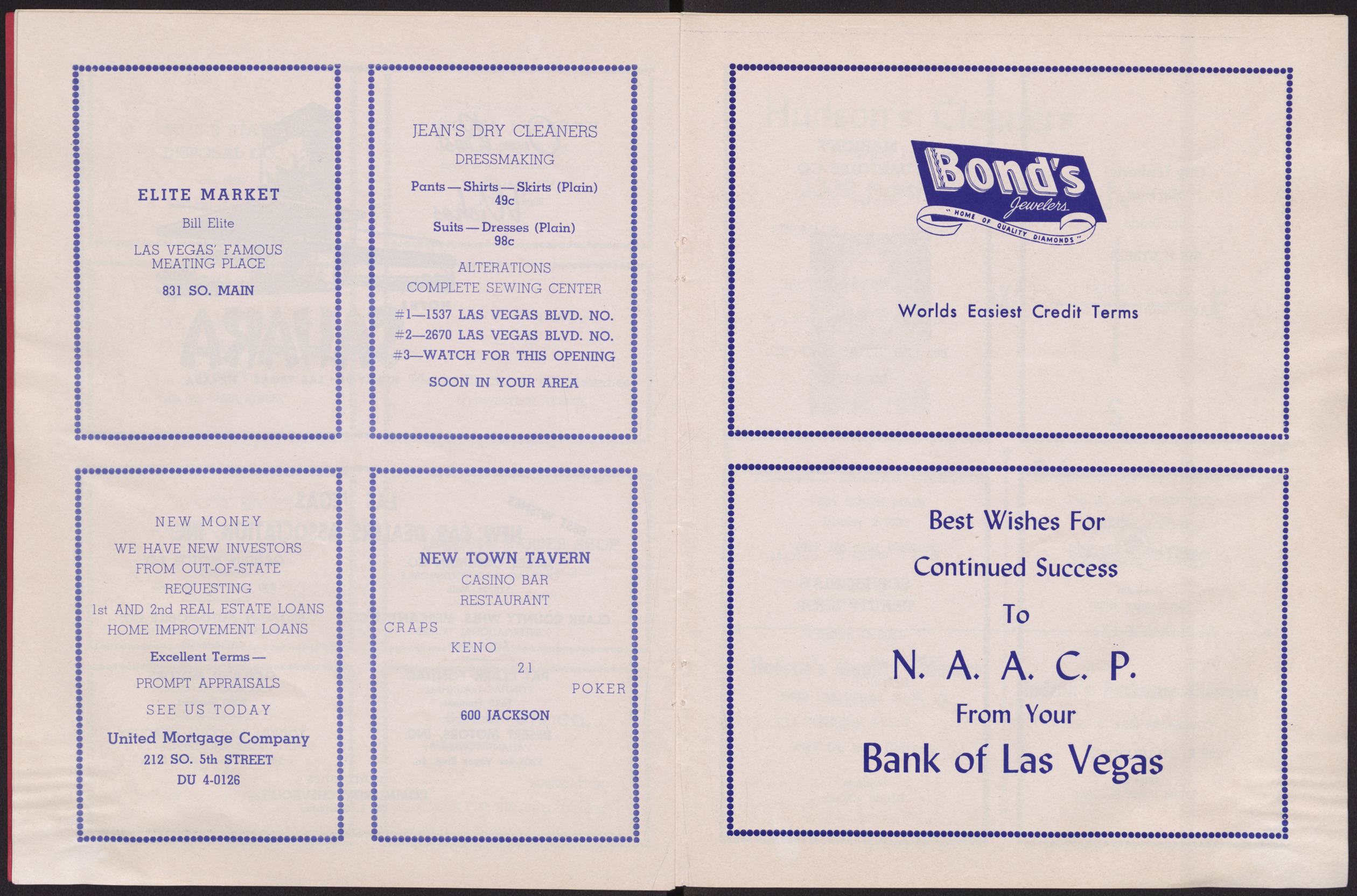 Program for the Freedom Banquet honoring Helen Lamb Crozier (36 pages), Friday February 24, 1961, page 22-23