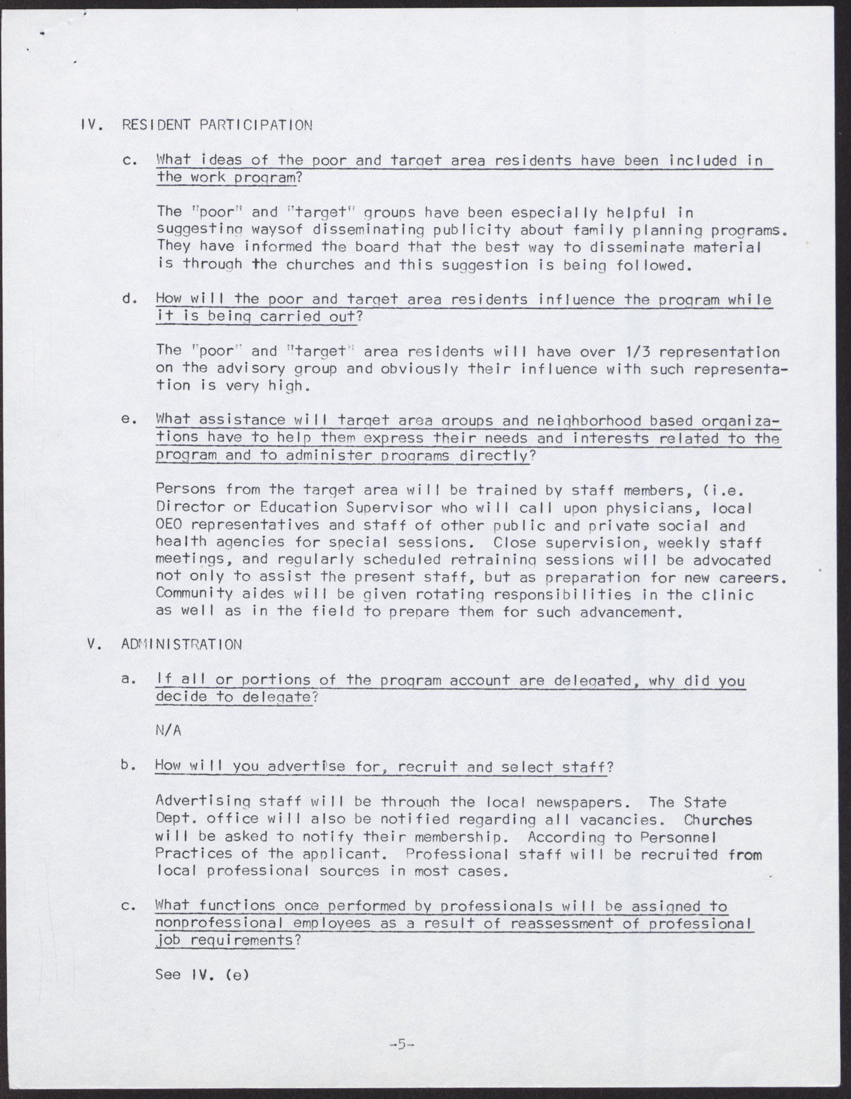 United Fund of Clark County, Inc. Manual of Operations (8 pages, possibly out of sequence or unrelated), no date, page 6