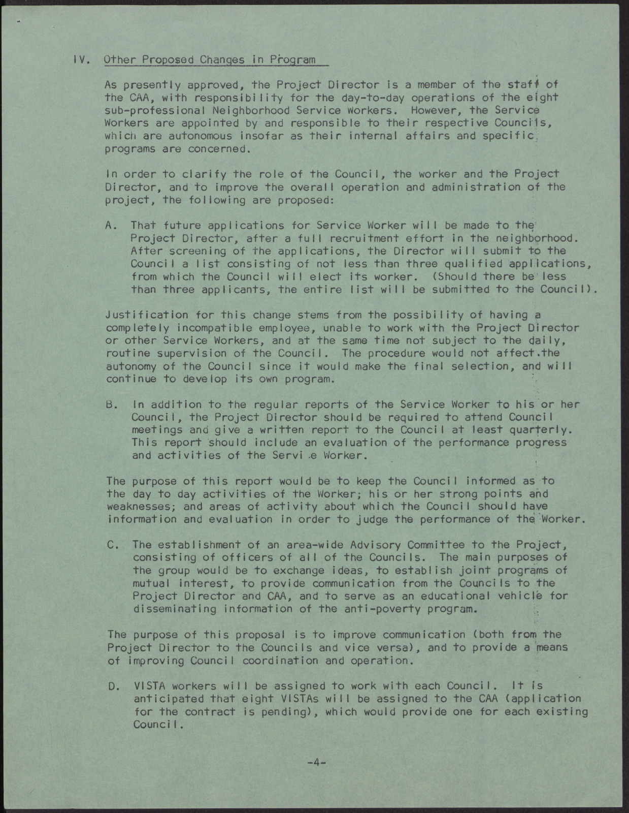 Clark County Neighborhood Council Project Work Program Description (7 pages), no date, page 4