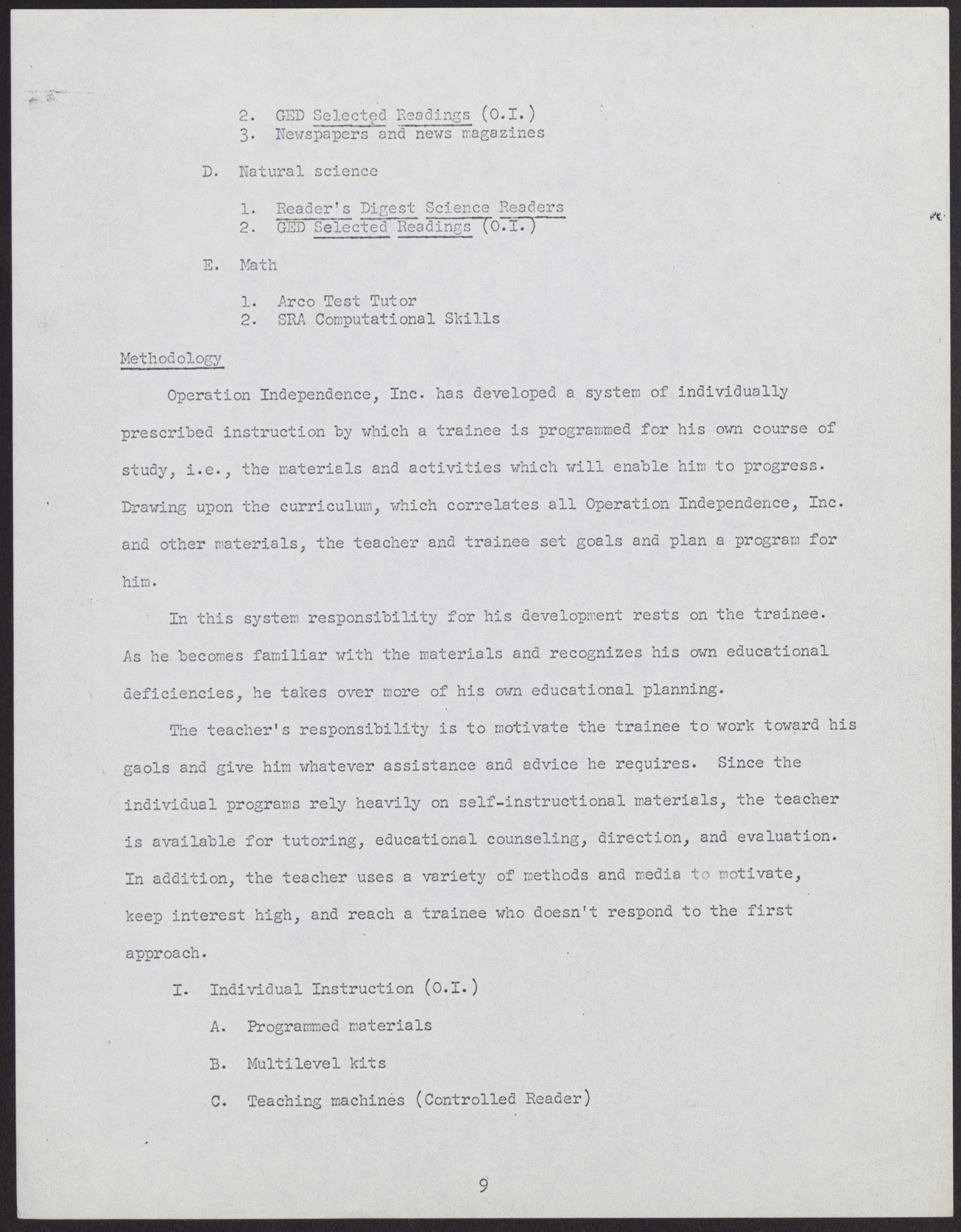 Proposal to the Clark County, Nevada Concentrated Employment Program (21 pages, missing some pages/sections listed in its table of contents), July 2, 1968, page 13