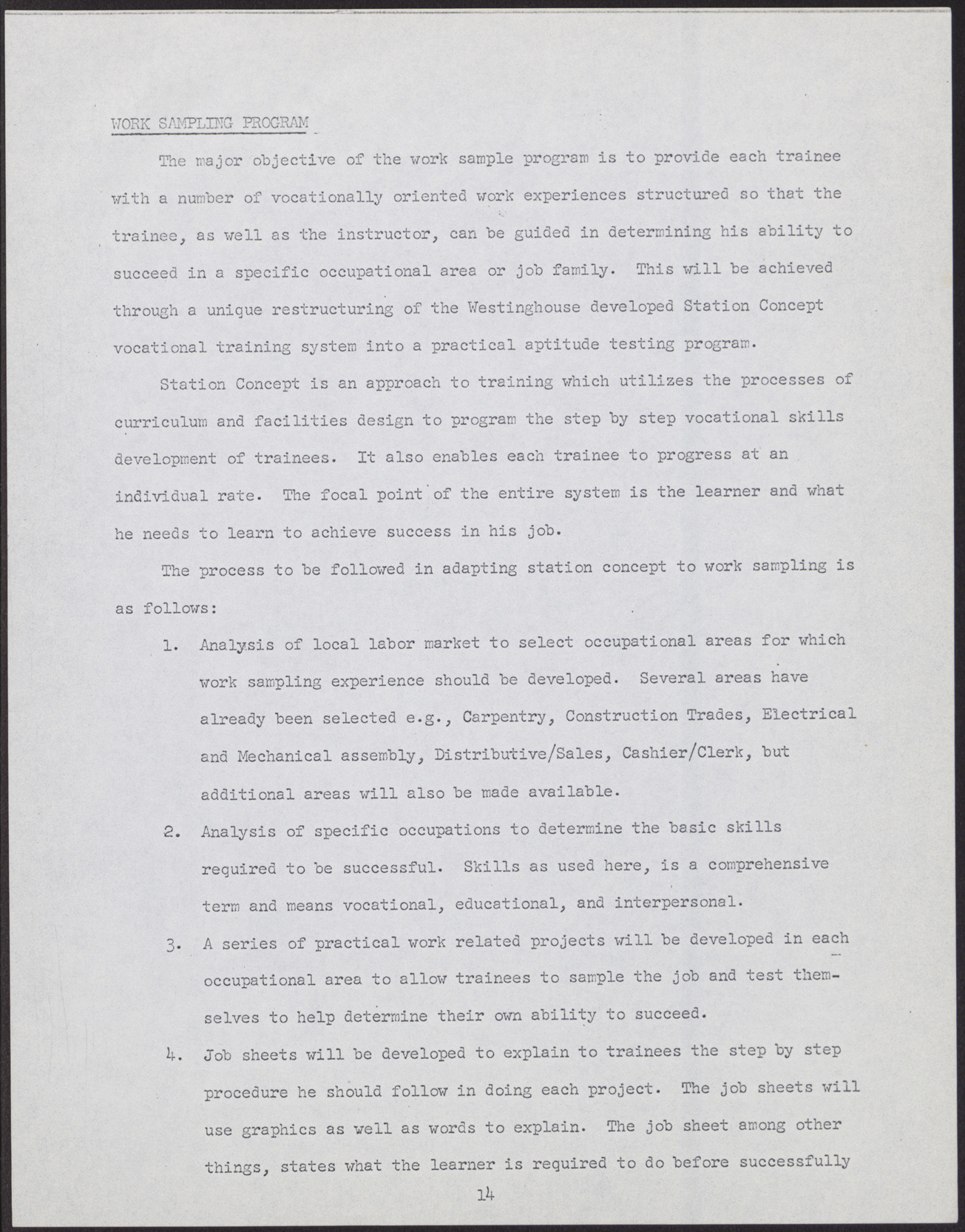 Proposal to the Clark County, Nevada Concentrated Employment Program (21 pages, missing some pages/sections listed in its table of contents), July 2, 1968, page 18