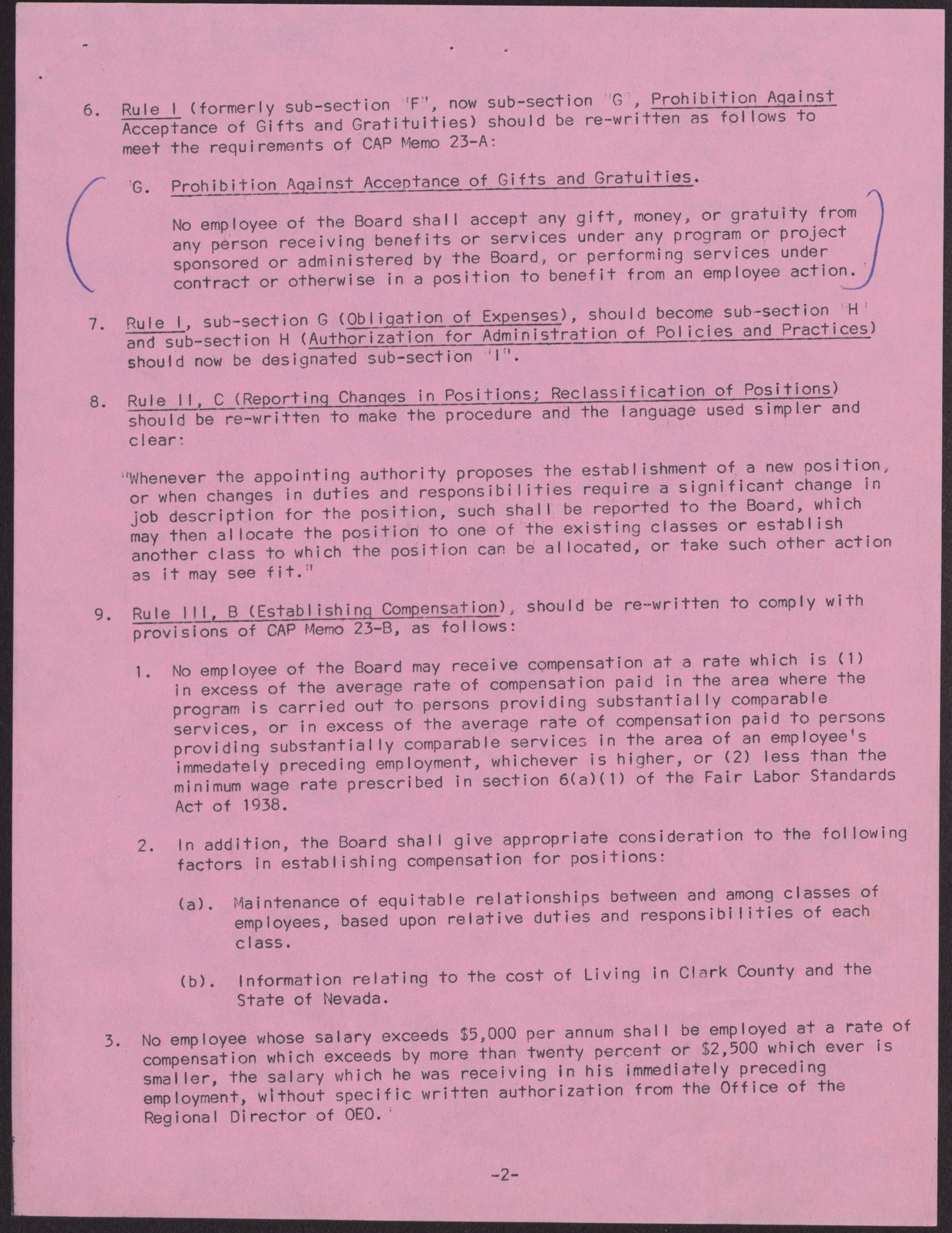 Recommendations for Changes in Personnel Policies and Practices (6 pages), May 15, 1967, page 2